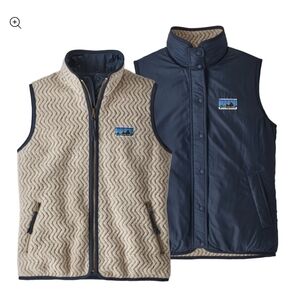 Patagonia Limited Edition Womens Woolie Fleece Reversible Vest